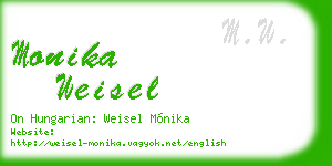 monika weisel business card